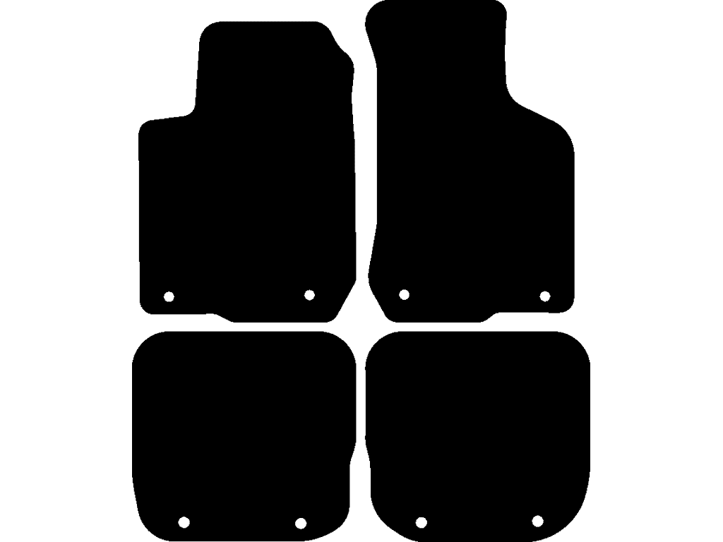 Med feste på bakmattene | Festesystem: Clips (med øye) | Variant 2