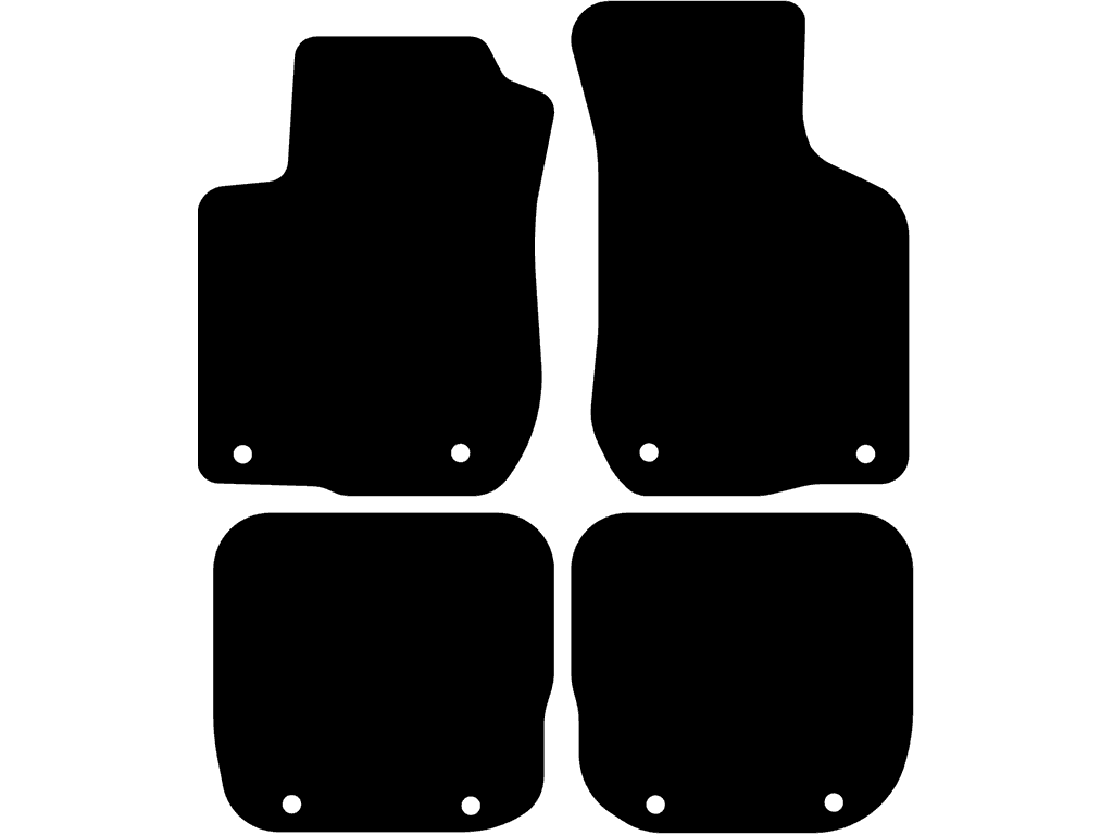 Med feste på bakmattene | Festesystem: Clips (med øye) | Variant 1