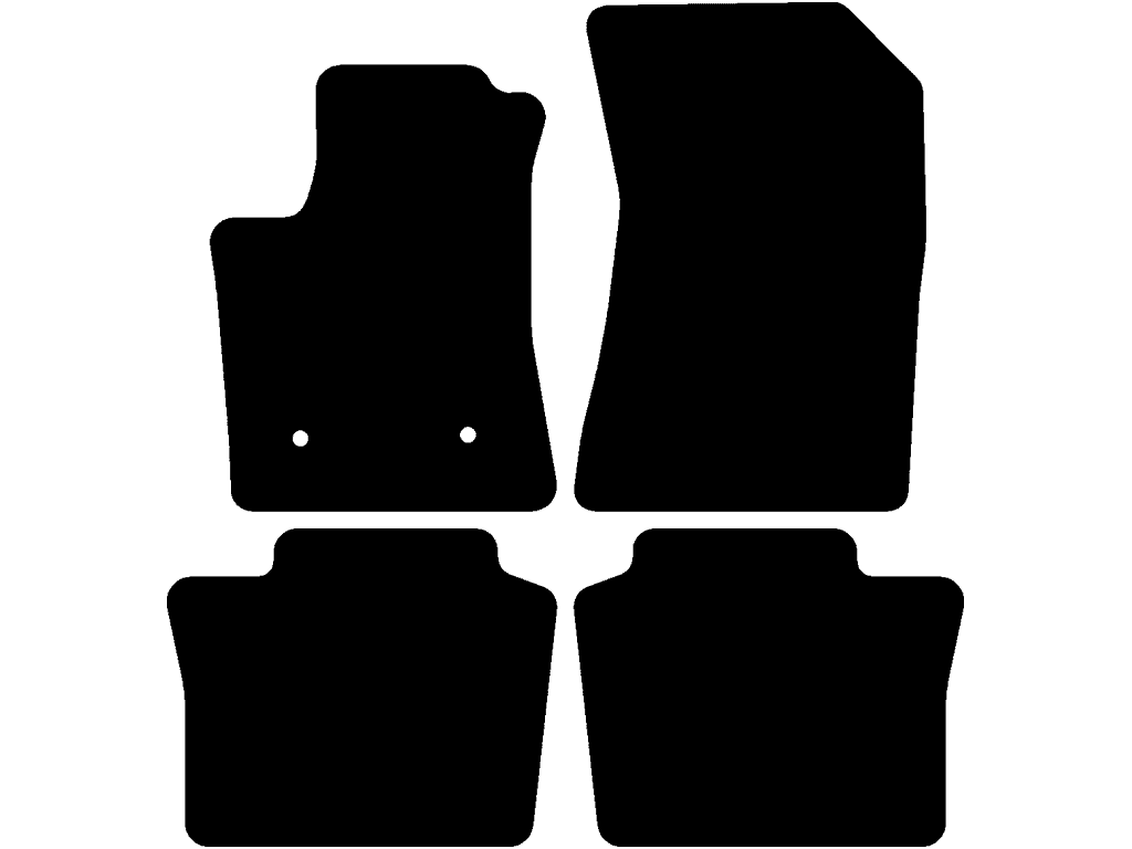 5-seter | Passer til modell med skrånende gulv (fører & passasjer)