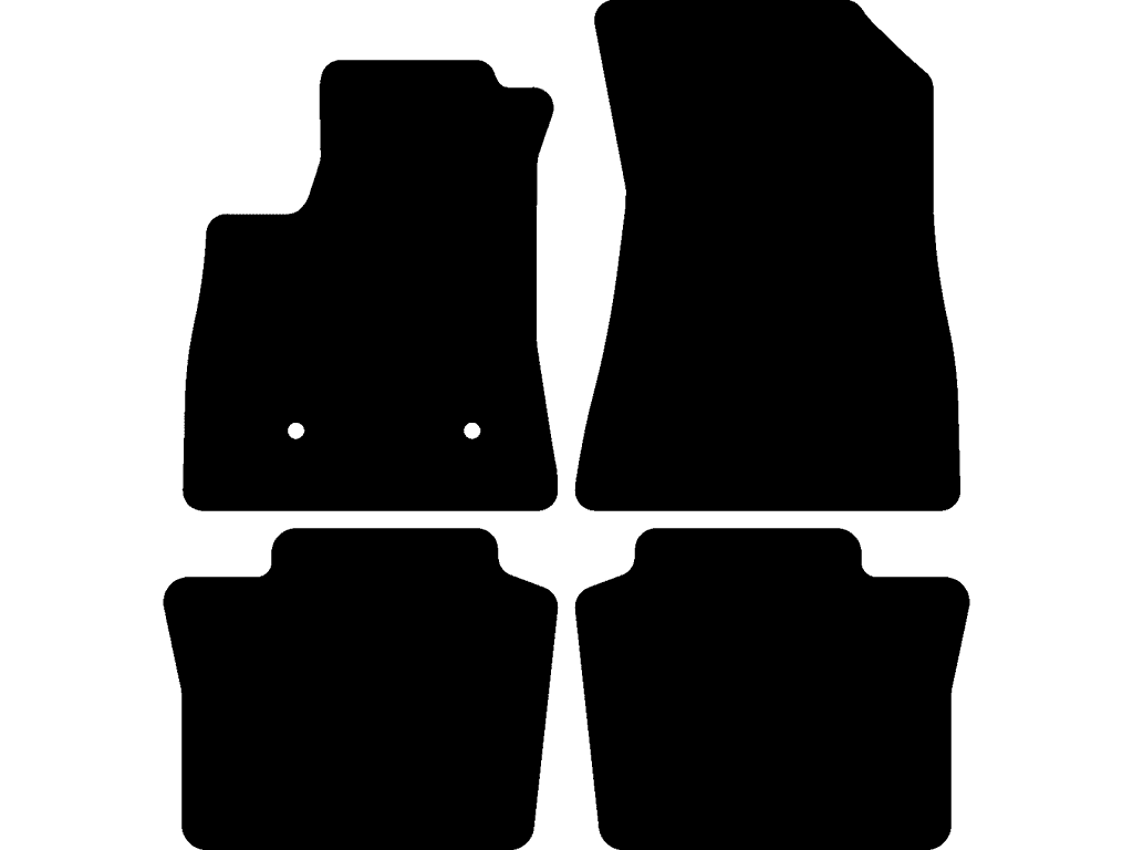 5-seter | Passer til modell uten skrånende gulv (fører & passasjer)