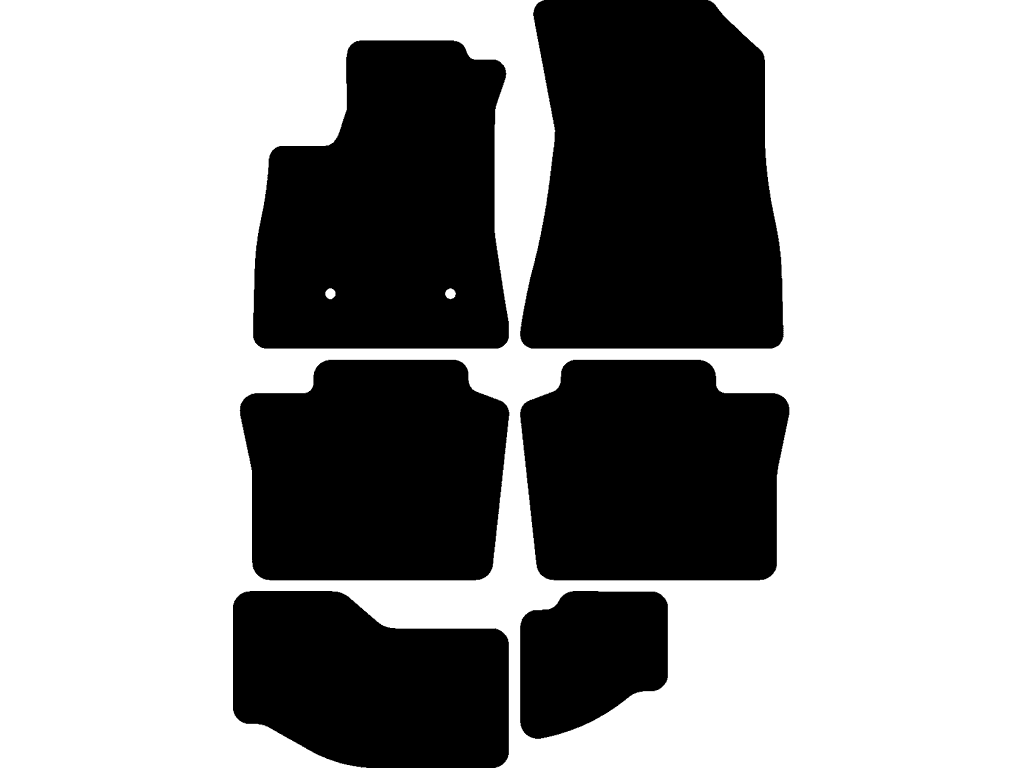 7-seter | Passer til modell uten skrånende gulv (fører & passasjer)