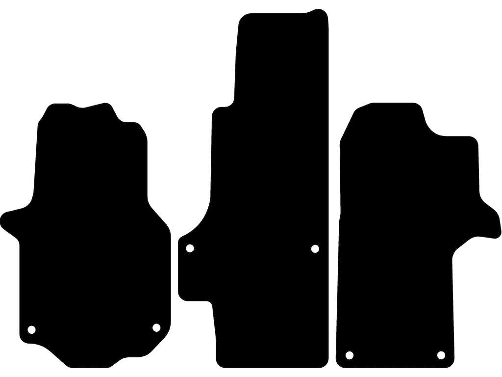 Enkelt passasjersete | Uten ekstra gulvvarme | Konvensjonell håndbrems