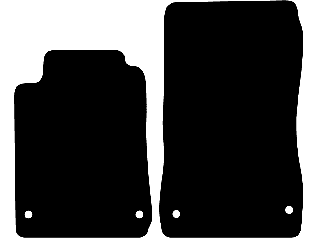 Dobbel festing | Førermatte uten klaff | Variant 1 | Festesystem: Skruefestering med oval silmukke